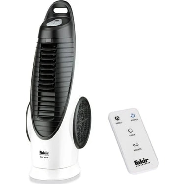 Fakir 90W Kule Tipi Vantilatör - Uzaktan Kumandalı, 3 Hız Ayarı, Masaüstü ve Ayaklı Kullanım, Geniş