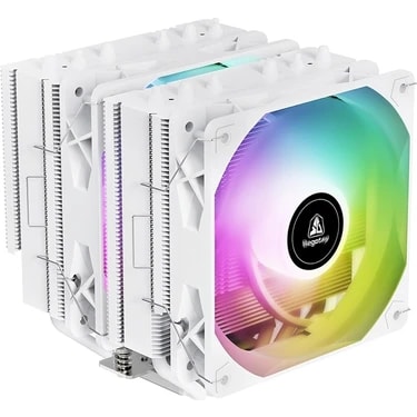 Segotep Fz6 Pro Beyaz Kule Tipi Işlemci Soğutucu 2 x 120 mm LGA 1700 ve AM5 Uyumlu RGB