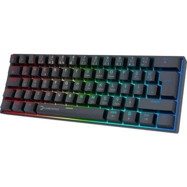 Gamepower Lyra Rgb 60M 62TUŞ Siyah Mekanik Kablolu Blue Switch Klavye - 3 Yıl