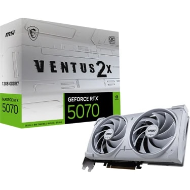 Msı VGA Geforce Rtx 5070 12G Ventus 2x Oc Whıte RTX5070 12GB Gdrr7 192B DX12 Pcıe 5.0 X16 (3xdp