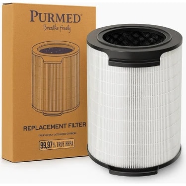 Purmed Philips 1000 Serisi AC1711 / AC1715 Uyumlu FY1700/30 H13 HEPA + Aktif Karbon Filtre – Yedek