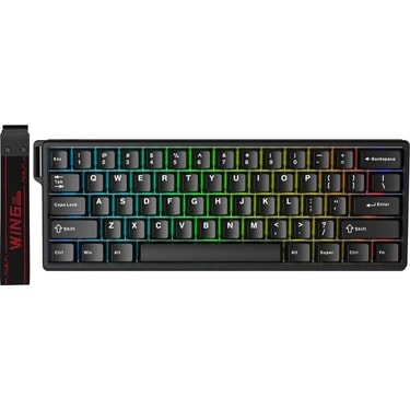 Aula WIN60 He Manyetik Klavye Rapid Trigger Graywood Swtich 8000Hz Rgb Tkl Hot Swap Oyuncu Klavyesi