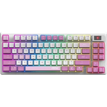 Msı Forge GK600 Tkl Wıreless Vıolet Rgb Mekanik Linear Kablosuz Türkçe Gaming