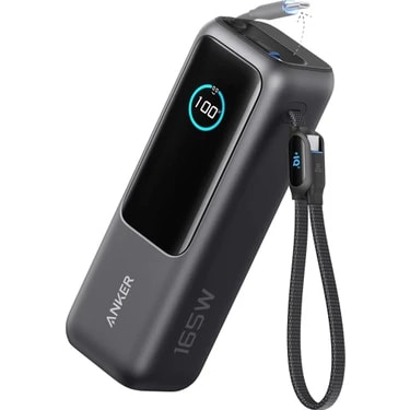 Anker 25000 mAh 165W Kapasiteli Pilli 2xusb-C Şarj Cihazı Siyah Hızlı Şarj Teknolojisi ile