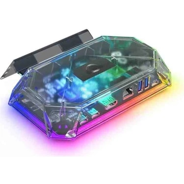 GetBlueTech Rgb 8-In-1 Docking Station – Usb-C Çoklayıcı (4k 120Hz Hdmı, Gigabit Ethernet, Pd 100W,