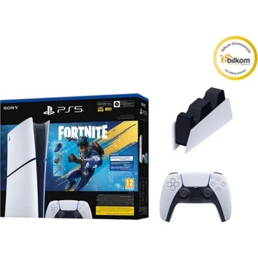 Sony Ps5 Digital Fortnite V2 + Dualsense Kol ve Şarj Istasyonu (Bilkom