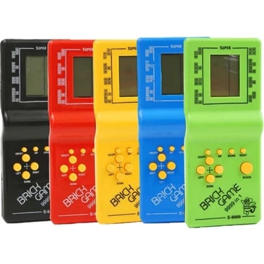 fftek (MAVİ-YEŞİL-KIRMIZI-SARI) Tetris Nostaljik Atari Tetris El Atarisi sepette renk