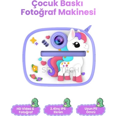 Seyutech Çocuk Kamerası Dijital Hd Video Kayıt ve Fotoğraf Termal Resim Kağıt Baskılı