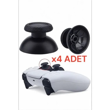 Crk Tech Playstation 5 Ps5 Analog Topuzu 4 Adet (2 Çift) - Dualsense Kol Uyumlu Joystick Yedek
