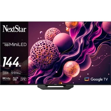 Nextstar YE-65IDWP14 65'' 165 Ekran 4K Ultra HD 144Hz Google Premium QD Super MiniLED