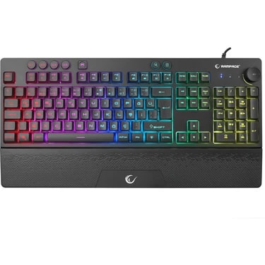 Rampage KB-GX65 Sımula USB Rgb Aydınlatmalı 4 Makro Tuşlu Bilek Destekli Oyuncu