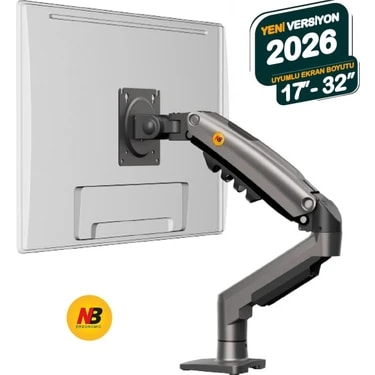 Nb North Bayou Nb F80 17-32 Inch Monitör Tutucu Kol 2-9kg Amortisörlü Vesa Monitör Standı 2026