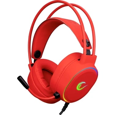 Rampage ROGUE Kırmızı USB 7.1 Surround RGB Ledli Gaming Esnek Mikrofonlu Oyuncu