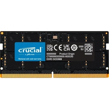 Crucial 32GB Ddr5 5600 Sodımm CL46 (16GBIT) Notebook Ram Bellek
