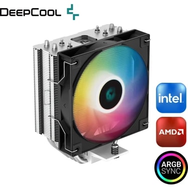 Deep Cool Deepcool AG400 V5 Arbg Black Işlemci Soğutucu, Amd ve Intel Uyumlu, 120MM Kule Tipi Hava
