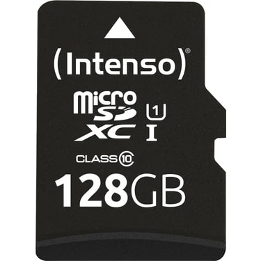Intenso 128GB Microsd Card Uhs-I 64GB Sdxc Performance Class 10, U1 (90MB/S 'a Kadar Veri Transfer