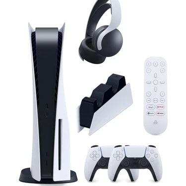 Sony Playstation 5 + 2.Dualsense + PS5 3D Pulse Kulaklık + PS5 Şarj İstasyonu + PS5 Media