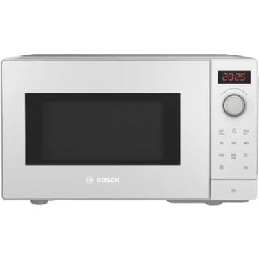 Bosch FFL023MW0 Beyaz Solo Mikrodalga Fırın 20 L Kapasite 800 W Güçlü Dijital
