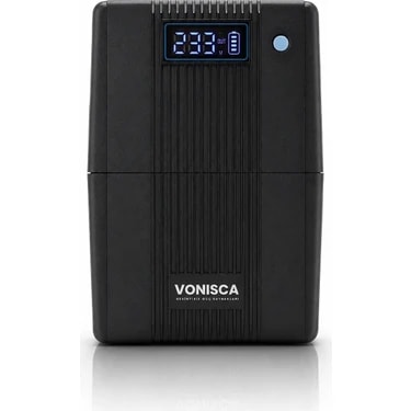 Vonisca D-650 650VA 360W Line Interactive LCD UPS Kesintisiz Güç Kaynağı AVR Modem Kamera