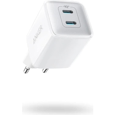 Anker Nano 521 Şarj Cihazı, 40W, PIQ 3.0, USB-C Çift Bağlantı Noktalı, Siyah -