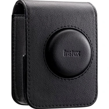 Fujifilm Instax Mini Evo Siyah Deri Çanta - Şık ve Dayanıklı Taşıma Çantası için Özel