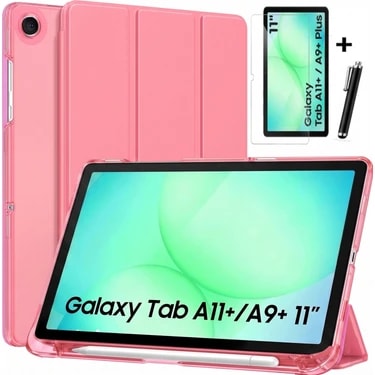 M.TK Moveteck Galaxy Tab A11 Plus/a9 Plus 11 Inç Uyumlu Kılıf Smart Pc Akıllı Kapak +Esnek Ekran
