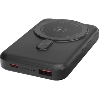 S-Link M1031 10000MAH Magsafe 15W HSC22.5W+PD20W+QC3.0 Siyah LCD Taşınabilir Şarj Cihazı