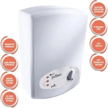 Aura Basic Elektrikli Banyo Şofbeni 105a6 ( Montajsız
