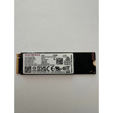 Union Memory 512GB M.2 Nvme Pcıe Gen4 X4 SSD (AM6C1)