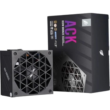 1ST Player ACK 850W 80+ Bronze Aktif PFC 14CM Fan 5 Yıl Garantili Siyah Güç