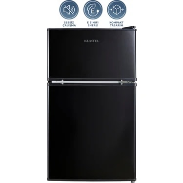 Kumtel HTMF-90EB 87 L Çift Kapılı Mini Buzdolabı -