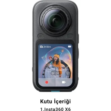 X6 Standart Bundle 360° 8k Kamera | INSTA360 Türkiye Resmi Distribütör