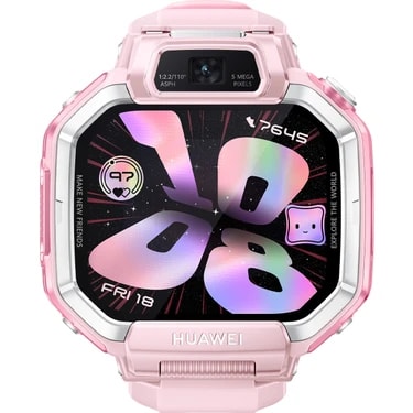 Huawei Watch Kids X1 Akıllı Çocuk Saati - Pembe, 3 yıl Garanti, 360° Dönen Çift Kamera, Hd Görüşme,