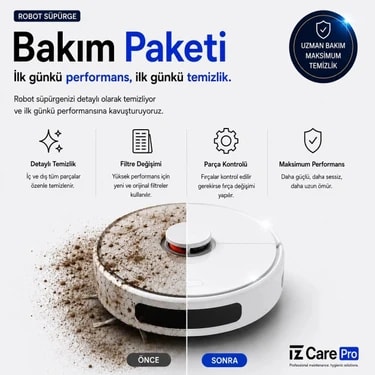 1 Yıl Robot Süpürge Bakım