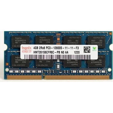 Hynix 4gb 2rx8 PC3-12800S-11-11-F3 1600MHZ 1.5V Ddr3 Notebook Ram